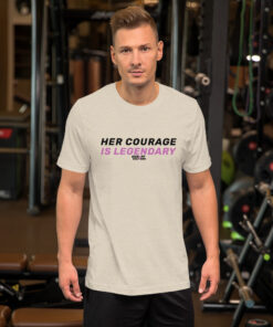 #HerCourageIsLegendary Short-Sleeve Unisex T-Shirt (KickOff Solutions Tee)